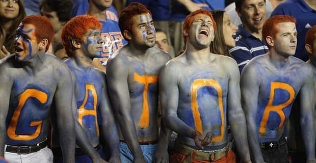 Una squadra sportiva vincente legata a più sesso per i fan