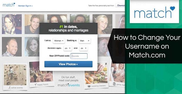 Cómo cambiar su nombre de usuario en Match.com